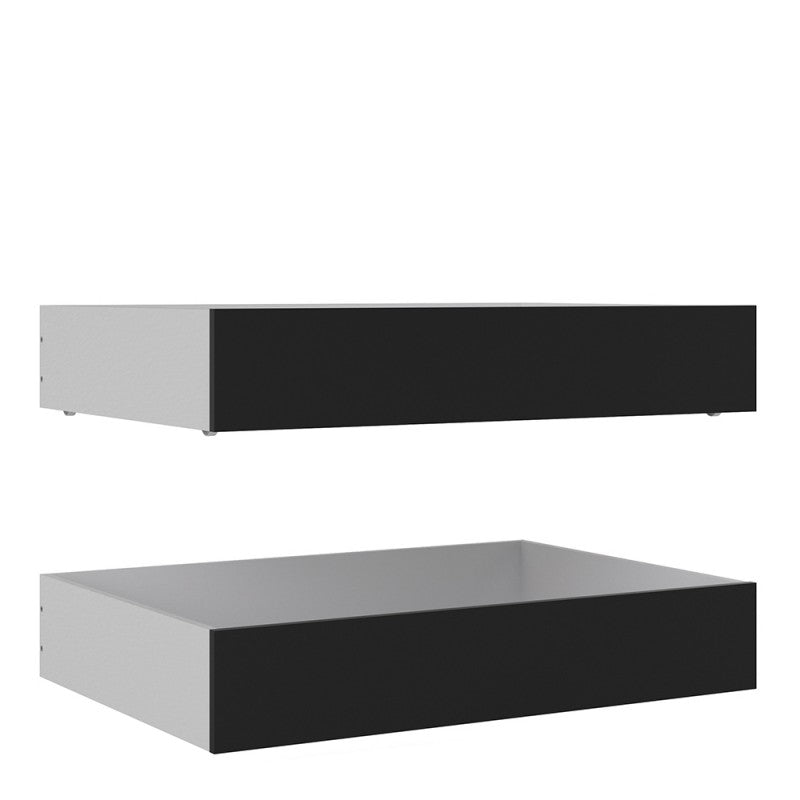 Naia Under Bed drawers 2 pcs. Black Mat