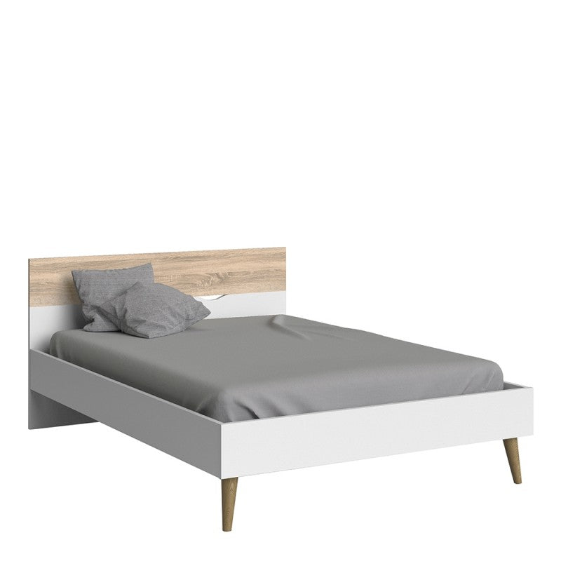 Oslo Bed 140 x 200 White Oak structure