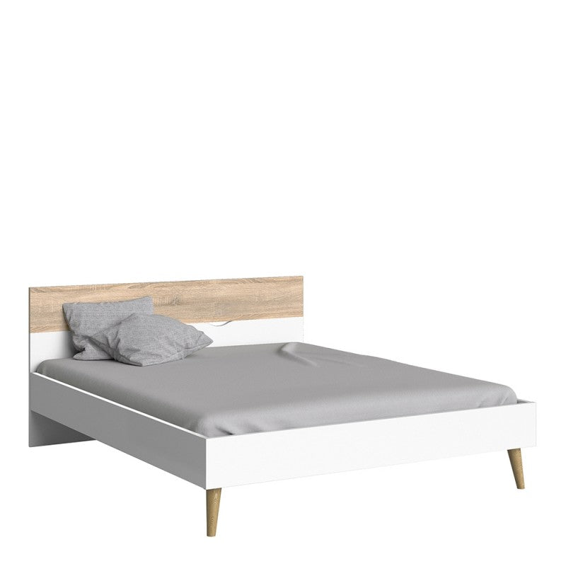 Oslo Bed 160 x 200 White Oak structure