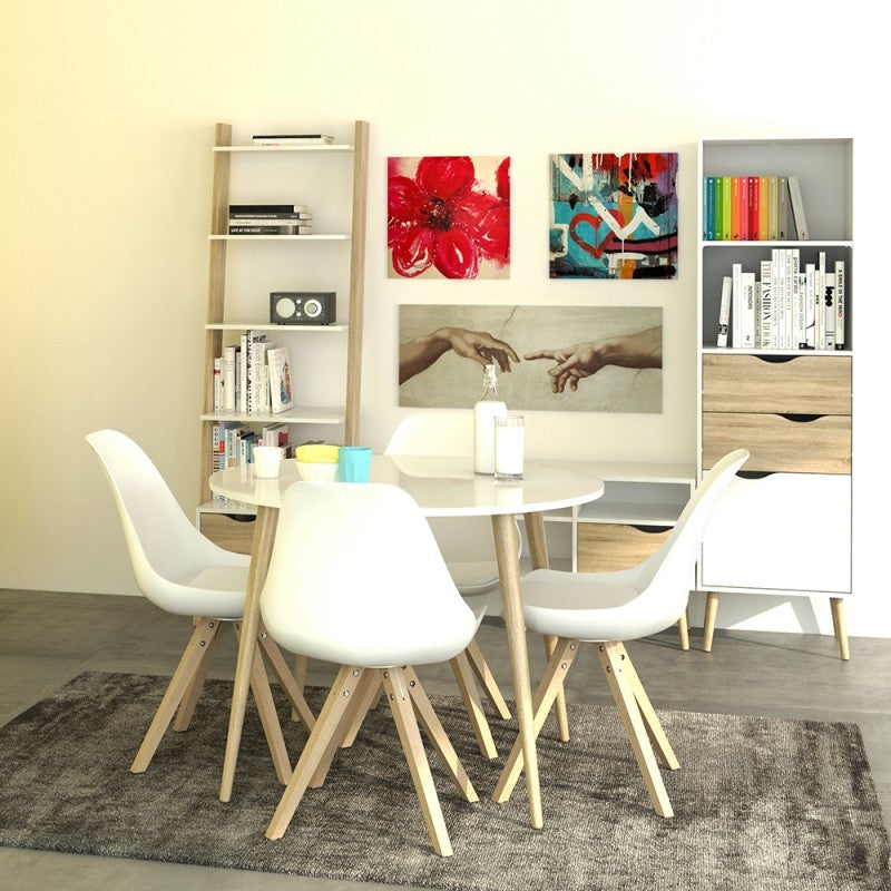 Oslo Dining Table - Small (100cm) in White