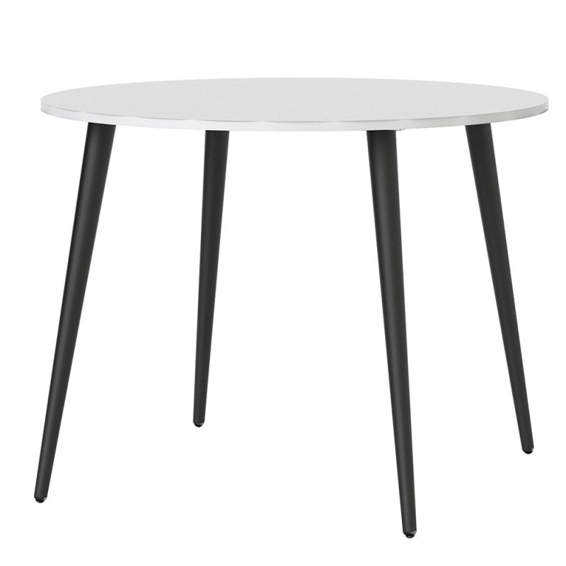 Oslo Dining Table - Small (100cm) in White and Black