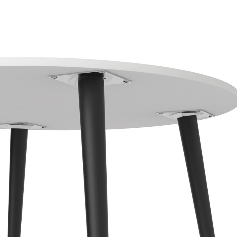 Oslo Dining Table - Small (100cm) in White and Black