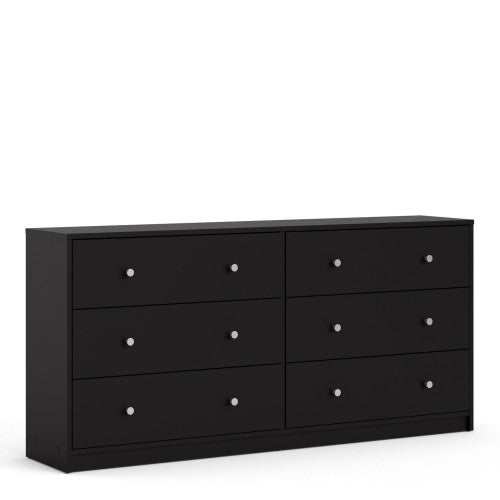 May Double dresser 6 drawers in Black