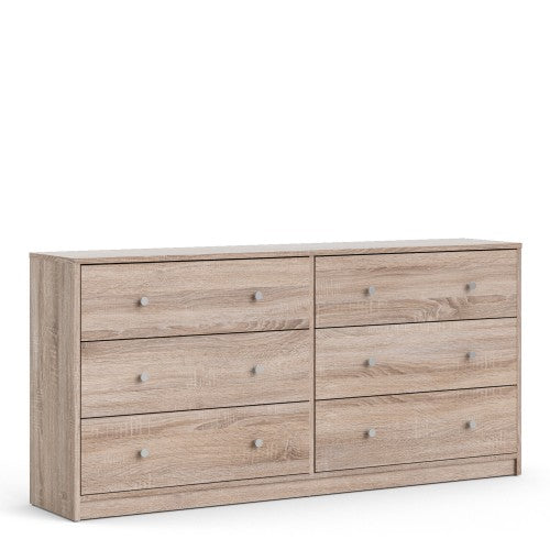 May Double dresser 6 drawers in Truffle Oak