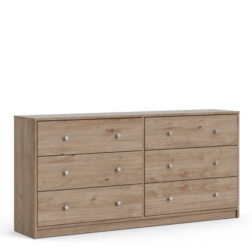 May Double dresser 6 drawers in Jackson Hickory