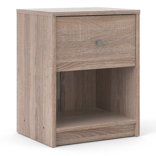 May Bedside 1 Drawer in Truffle Oak