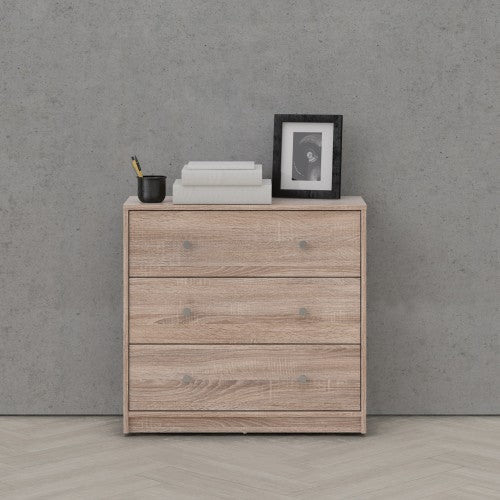 May Chest of 3 Drawers in Truffle Oak