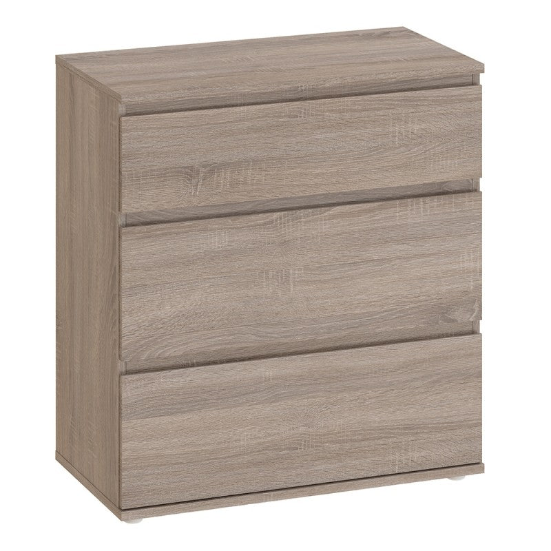 Nova Chest of 3 Drawers in Truffle