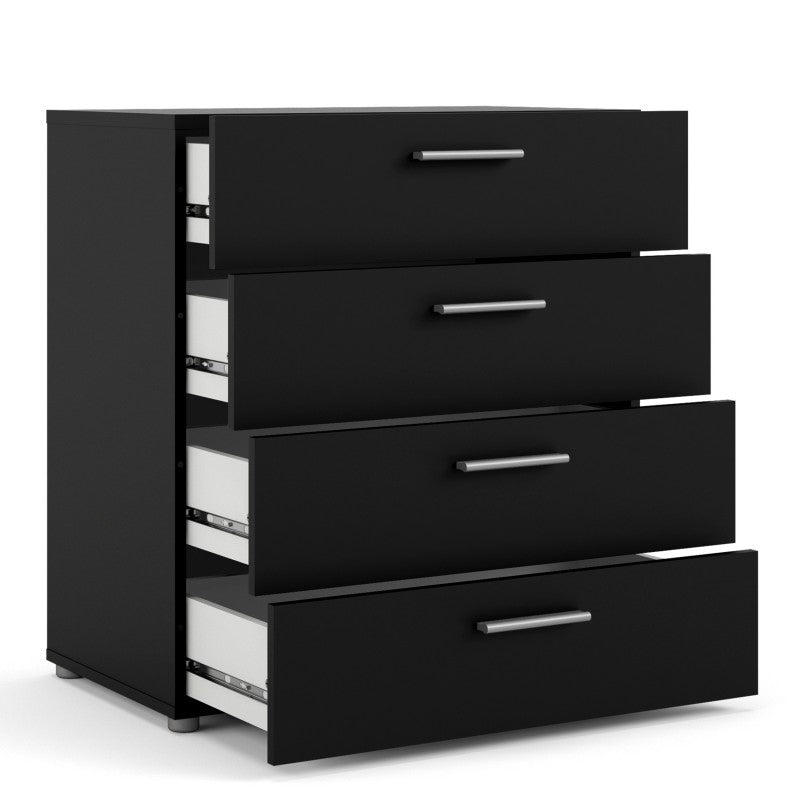 Pepe Chest of 4 Drawers in Black