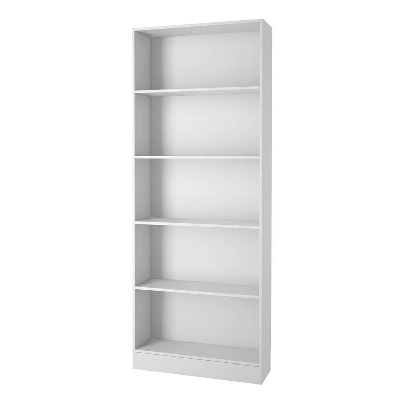 Basic Tall Wide Bookcase (4 Shelves) in White