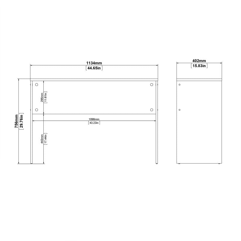 Function Plus Desk in Wotan light oak