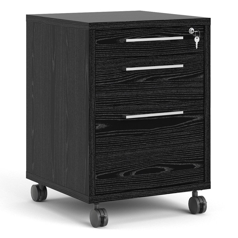 Prima Mobile file cabinet in Black Woodgrain