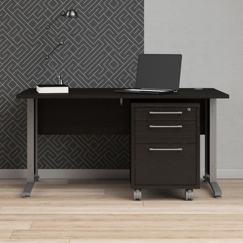 Prima Mobile file cabinet in Black Woodgrain