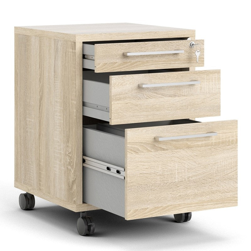 Prima Mobile file cabinet in Oak