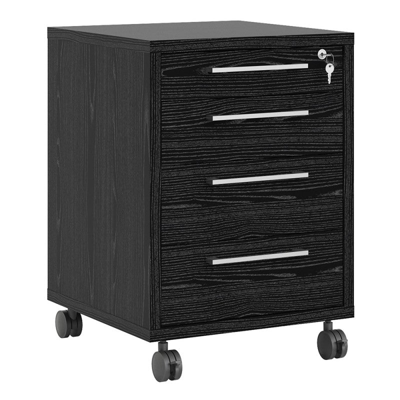 Prima Mobile cabinet in Black Woodgrain