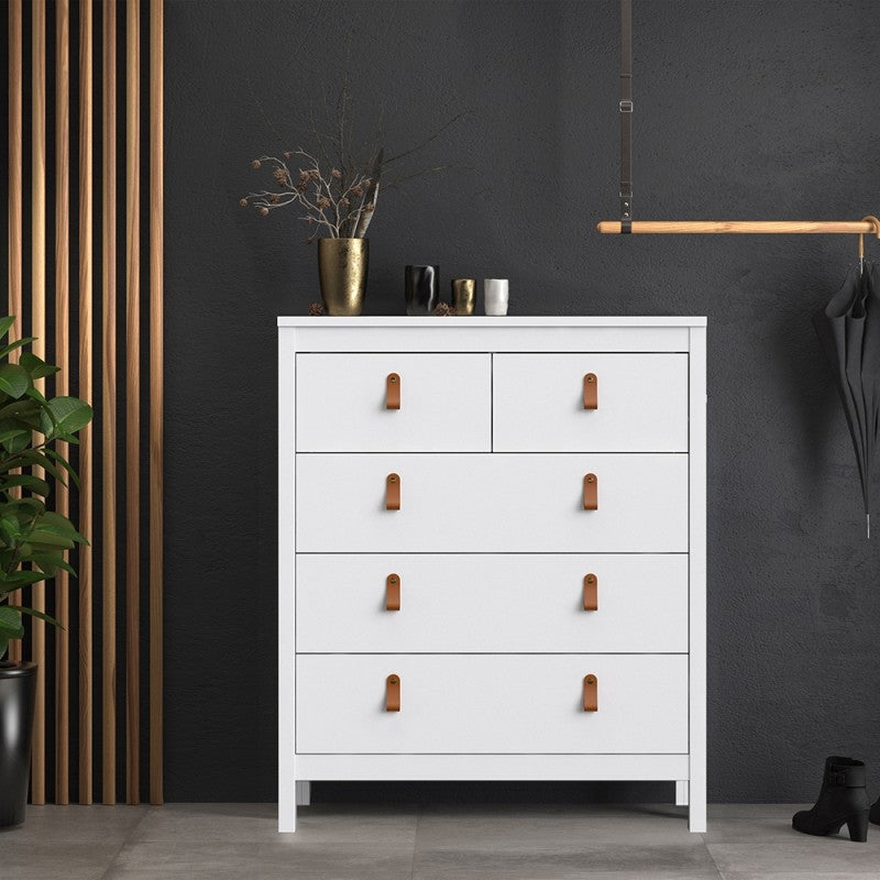 Barcelona Chest 3+2 drawers in White