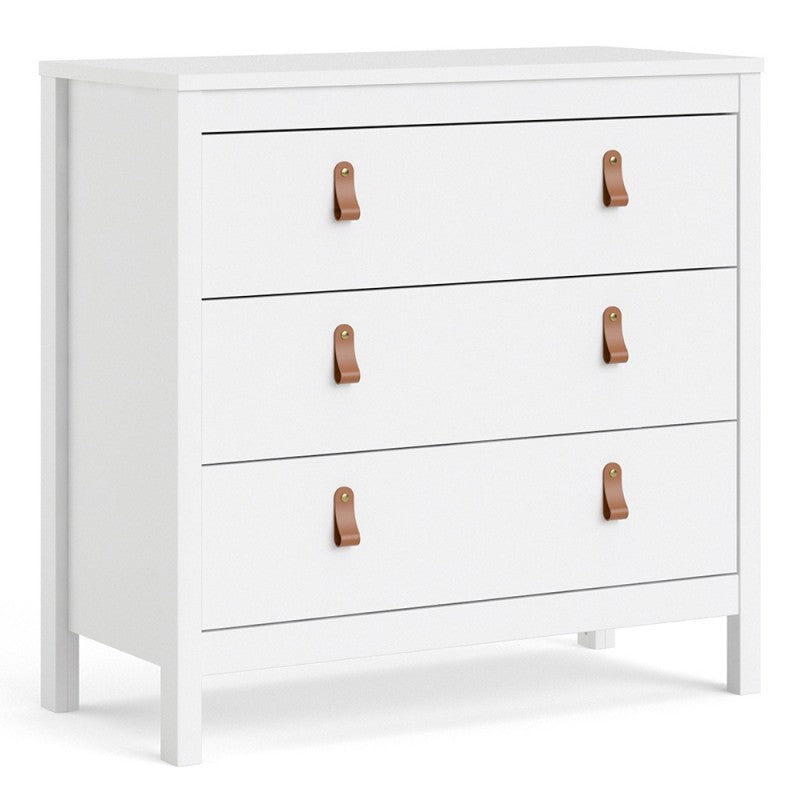 Barcelona Chest 3 drawers in White