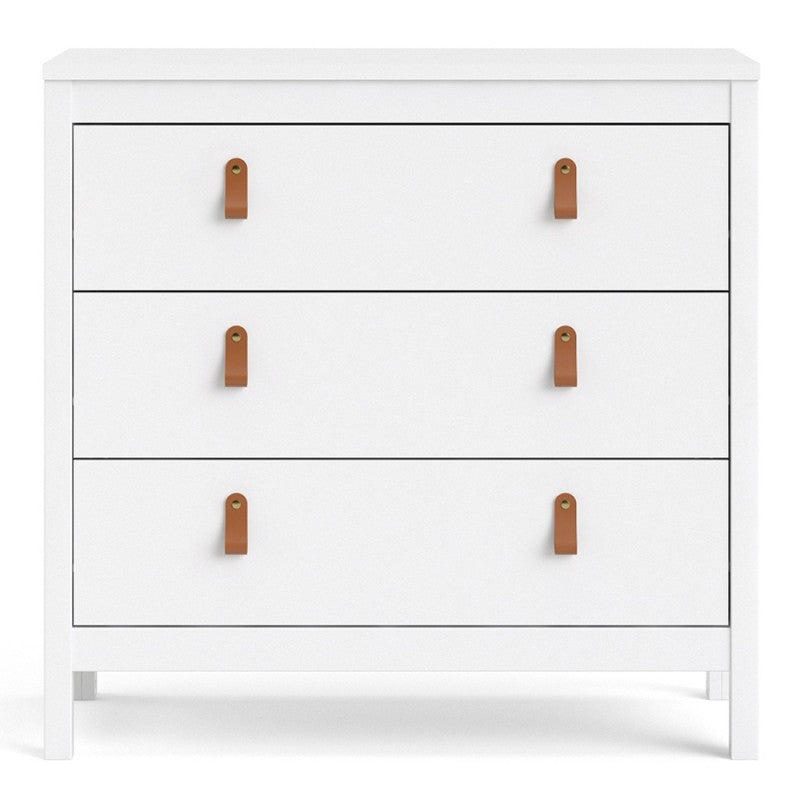 Barcelona Chest 3 drawers in White