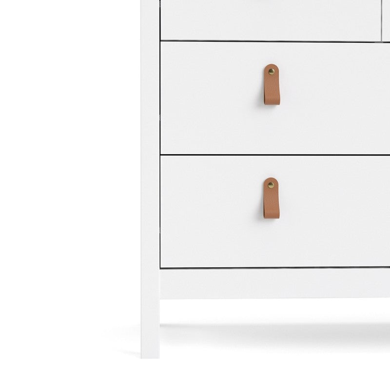 Barcelona Double dresser 4+4 drawers in White