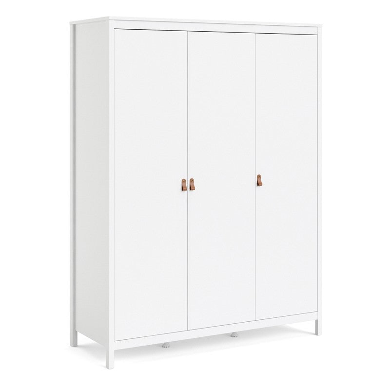 Barcelona Wardrobe with 3 doors in White