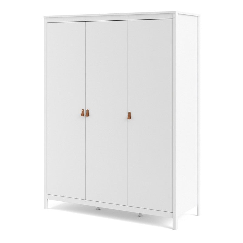 Barcelona Wardrobe with 3 doors in White