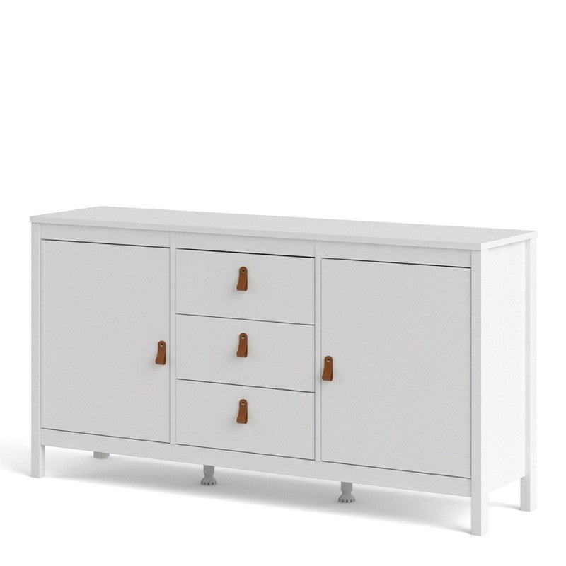 Barcelona Sideboard 2 doors + 3 drawers in White