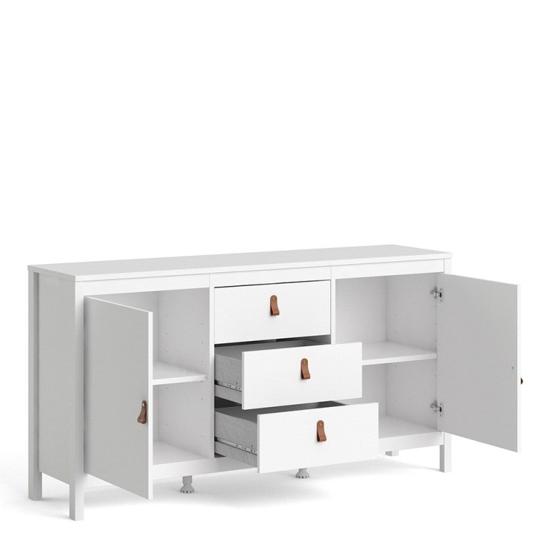 Barcelona Sideboard 2 doors + 3 drawers in White