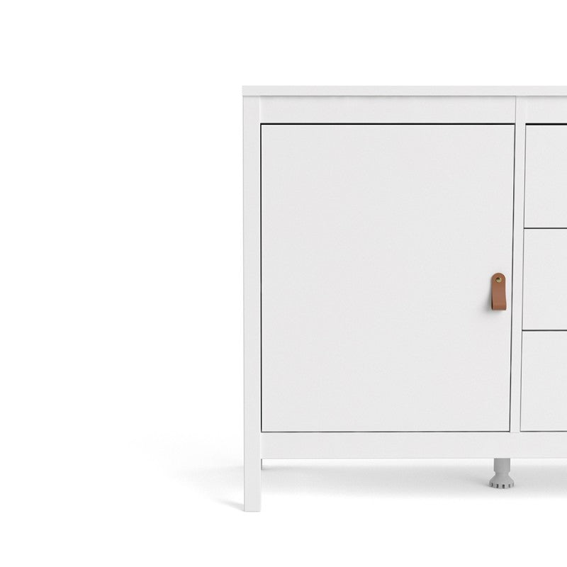 Barcelona Sideboard 2 doors + 3 drawers in White