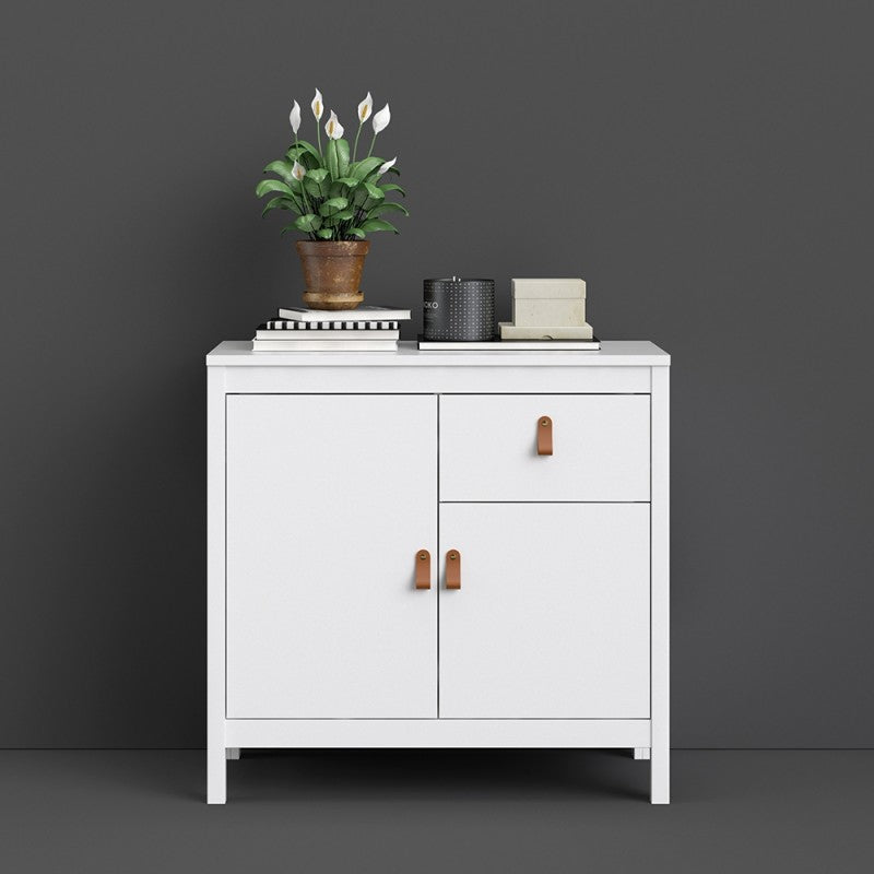 Barcelona Sideboard 2 doors + 1 drawer in White