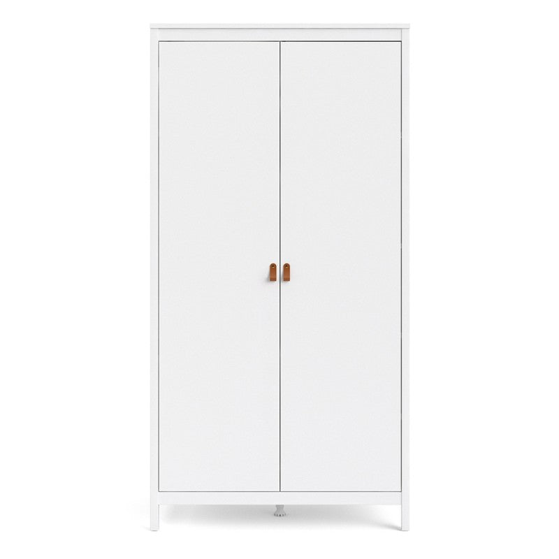 Barcelona Wardrobe with 2 doors in White