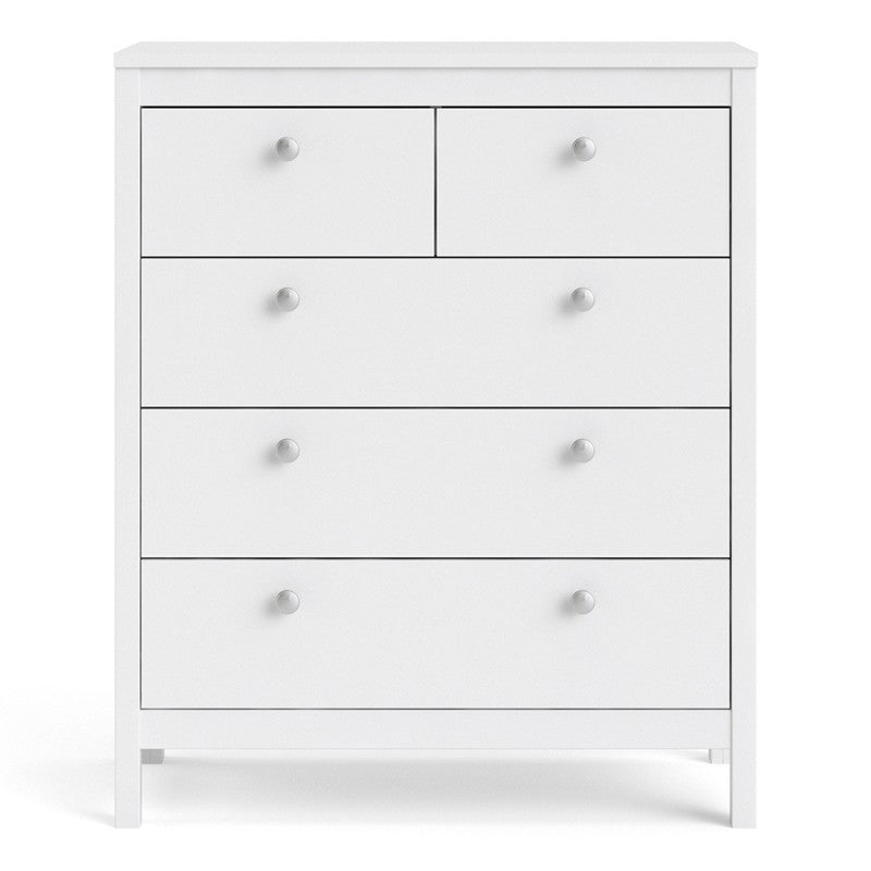 Madrid Chest 3+2 drawers in White