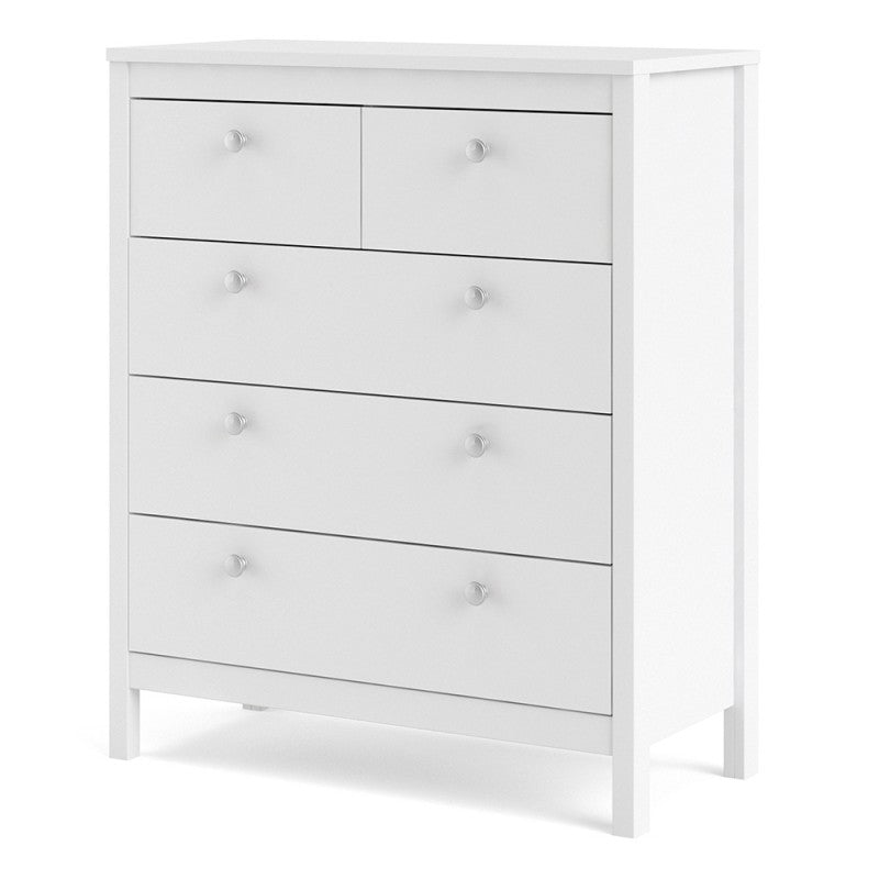 Madrid Chest 3+2 drawers in White