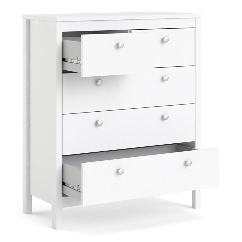 Madrid Chest 3+2 drawers in White