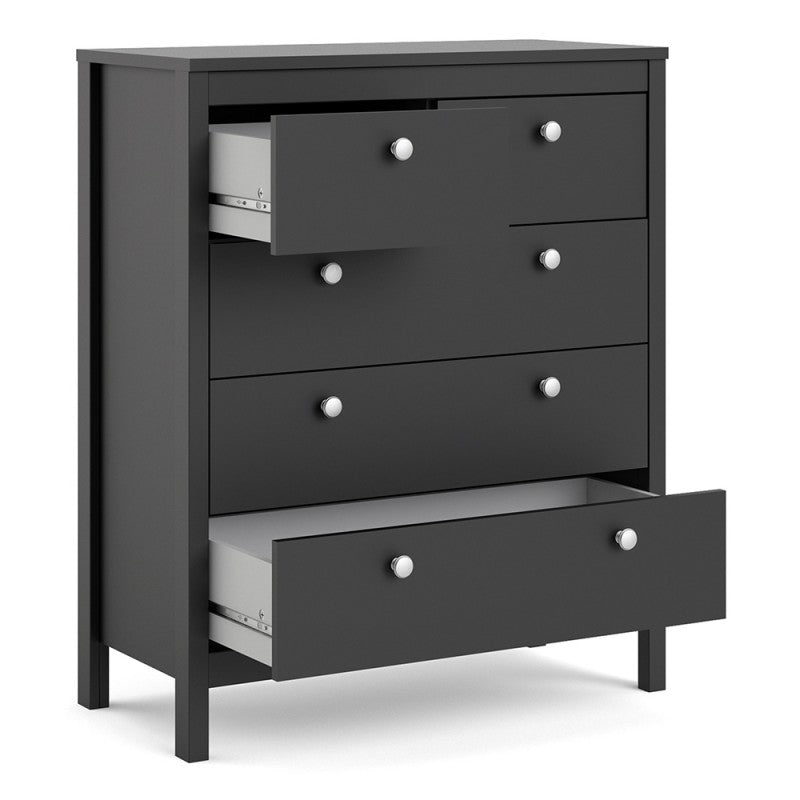 Madrid Chest 3+2 drawers in Matt Black