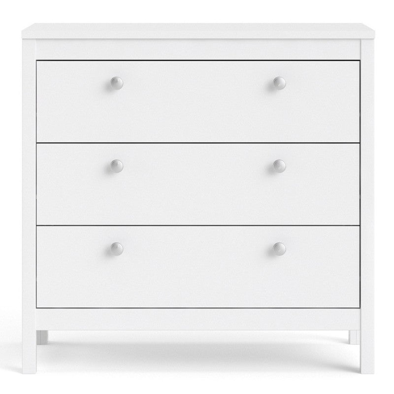 Madrid Chest 3 drawers in White