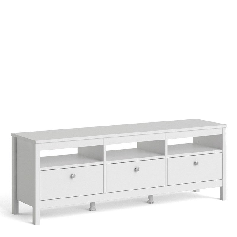 Madrid Tv-unit 3 drawers in White