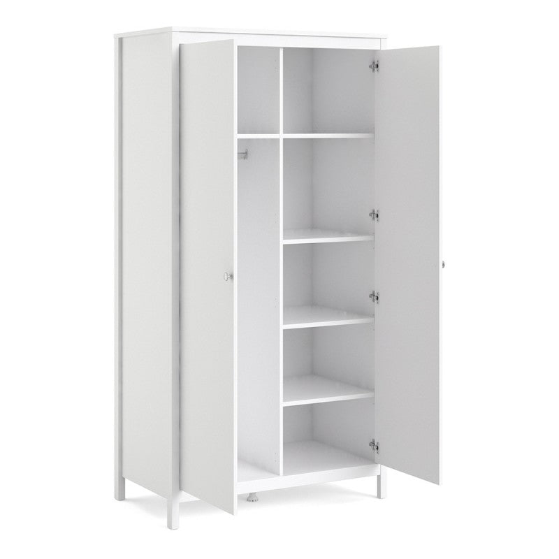 Madrid Wardrobe with 2 doors in White