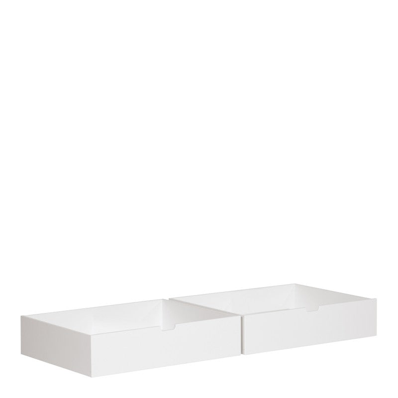 Manis-h 2 Underbed Drawers in Snow White for Manis-h Day Bed & Bunk Bed