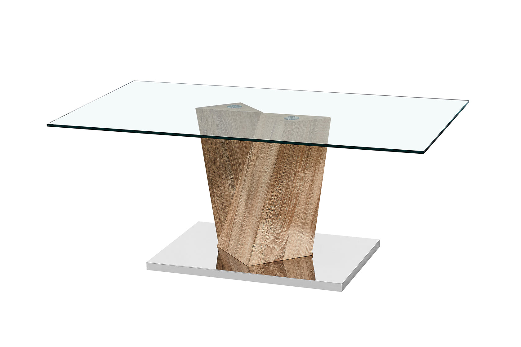 Alpha Coffee Table Oak Effect Base