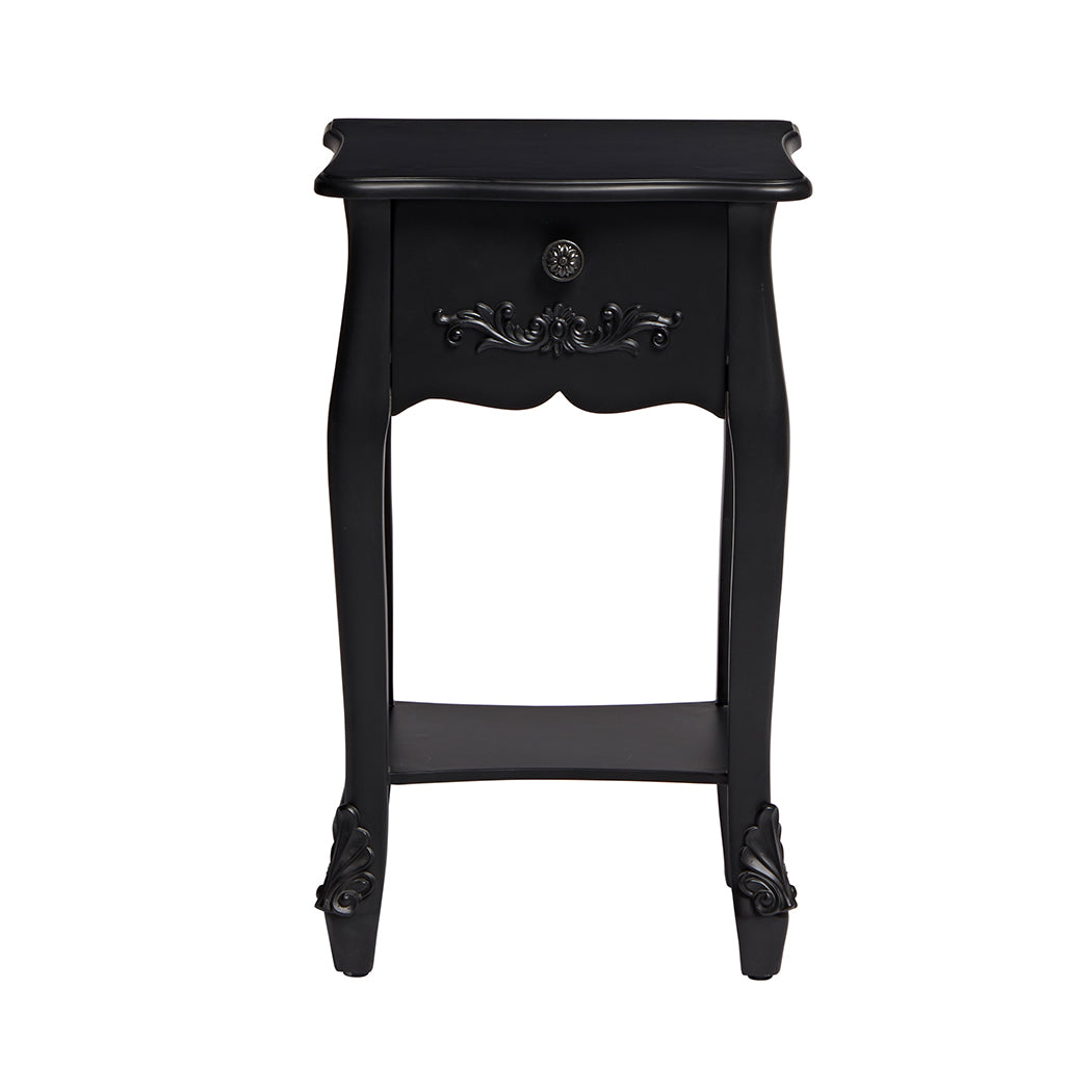 Antoinette 1 Drawer Night Stand Black