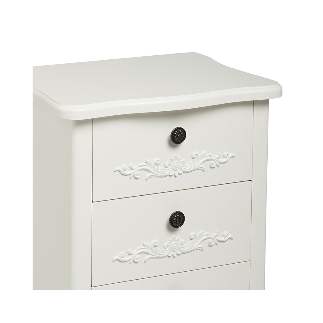 Antoinette 3 Drawer Chest White