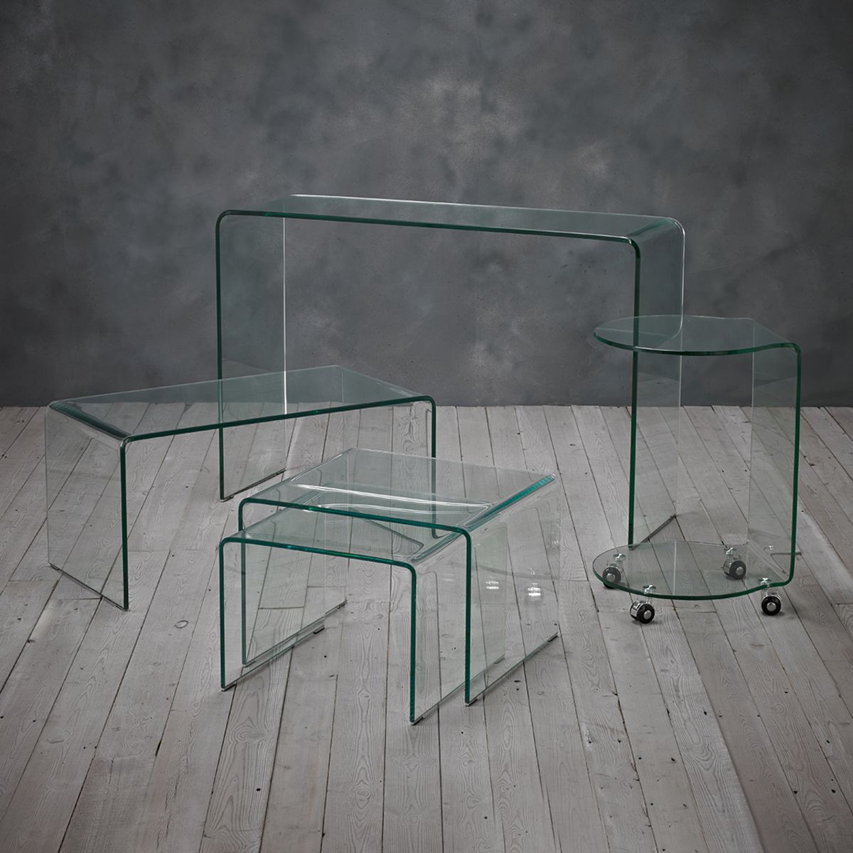 Azurro Console Table Glass