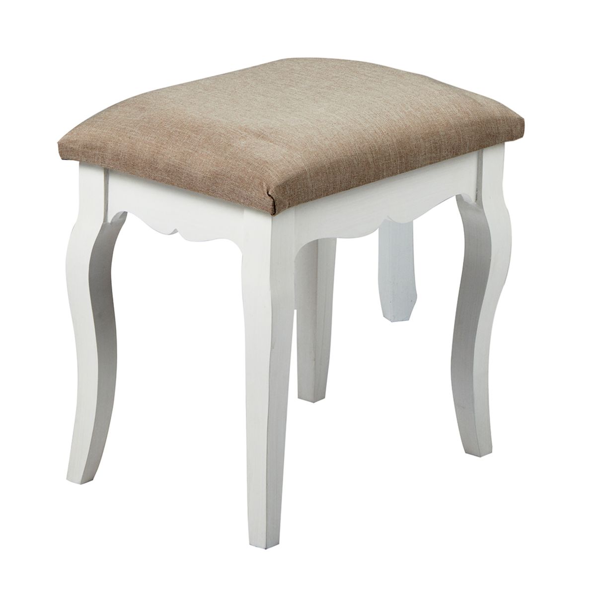 Brittany Stool White-Grey