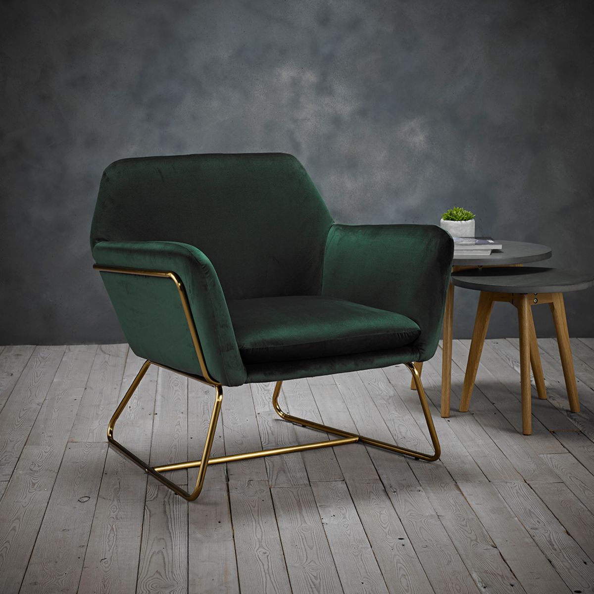 Charles Armchair Racing Green