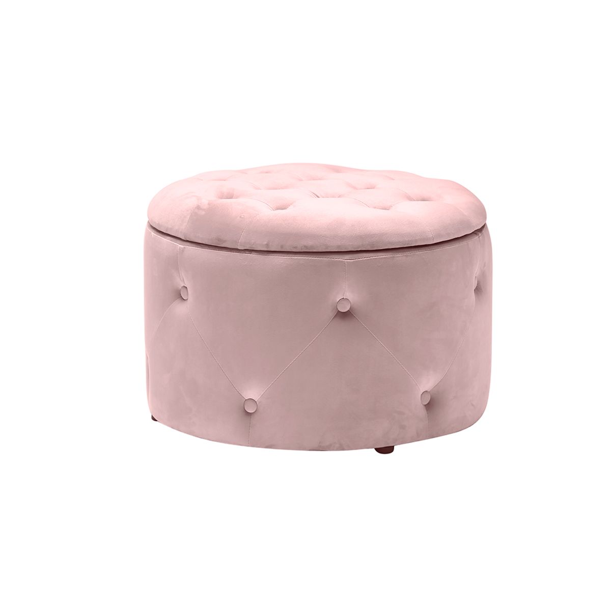 Cleo Storage Pouff Pink