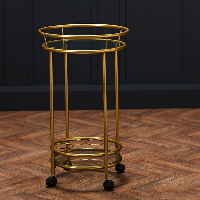 Collins drink trolley Gold