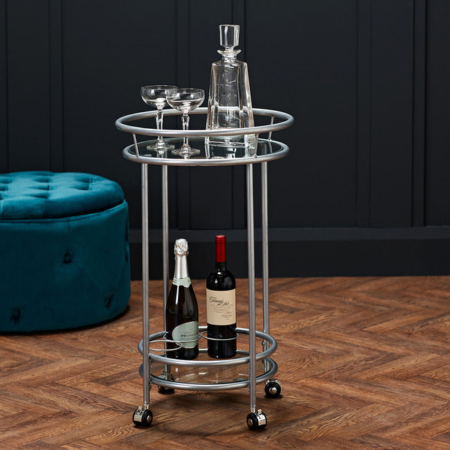 Collins Drink Trolley Silver