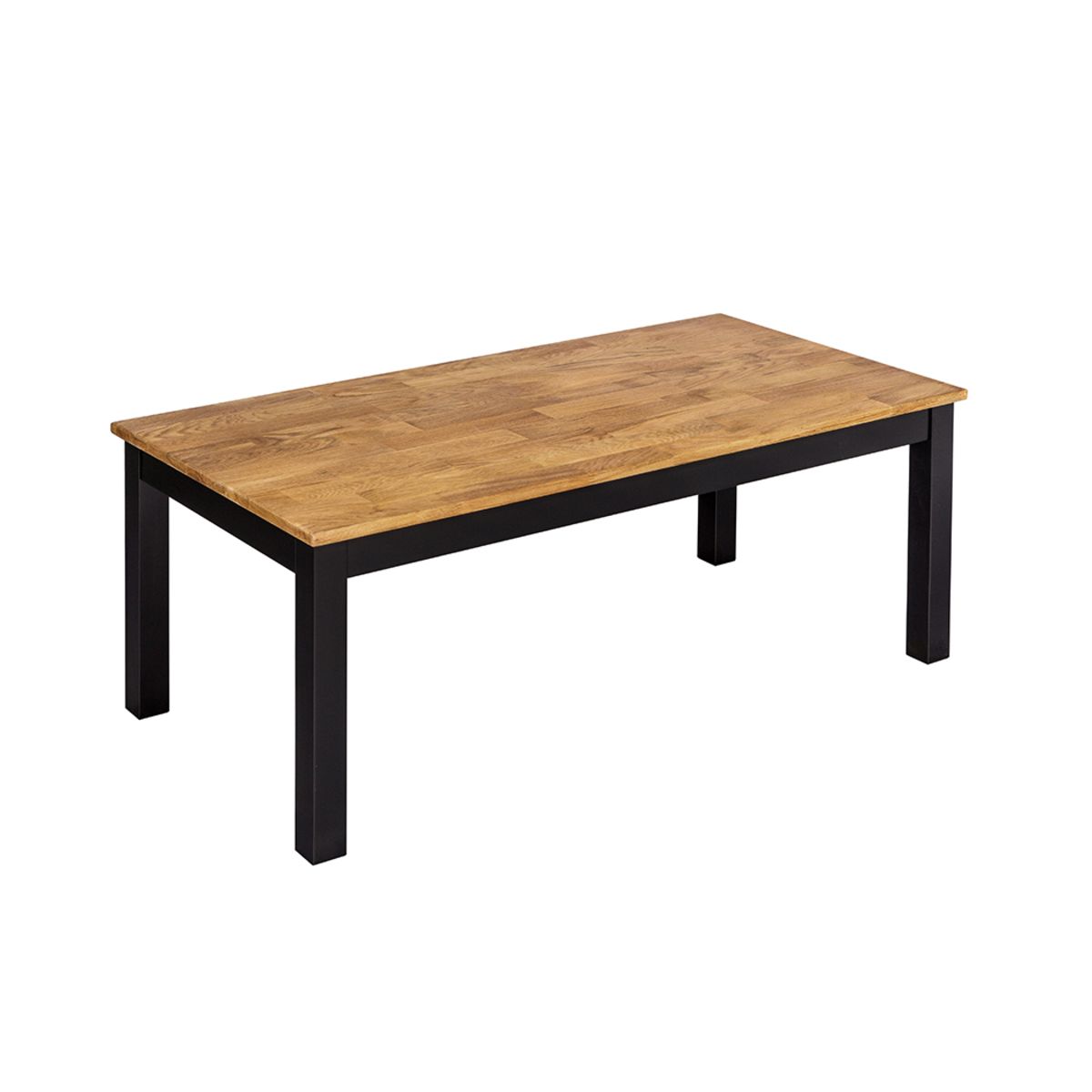 Copenhagen Coffee Table Black Frame-Oiled Wood