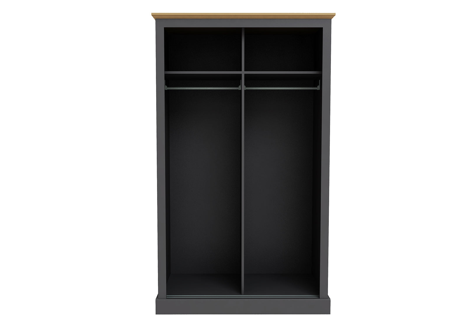 Devon 2 Door Sliding Wardrobe Charcoal