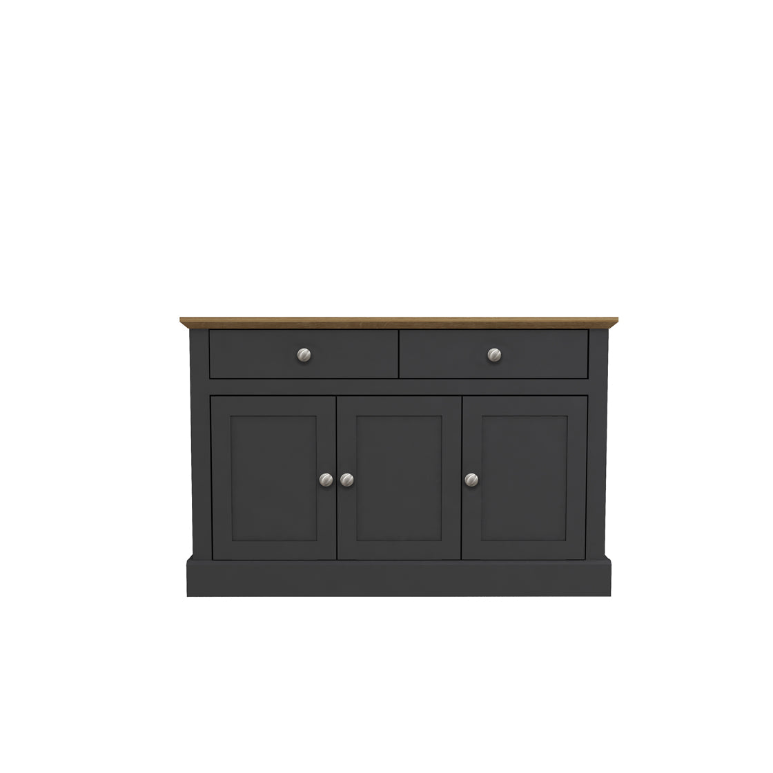 Devon 3 Door 2 Drawer Sideboard Charcoal